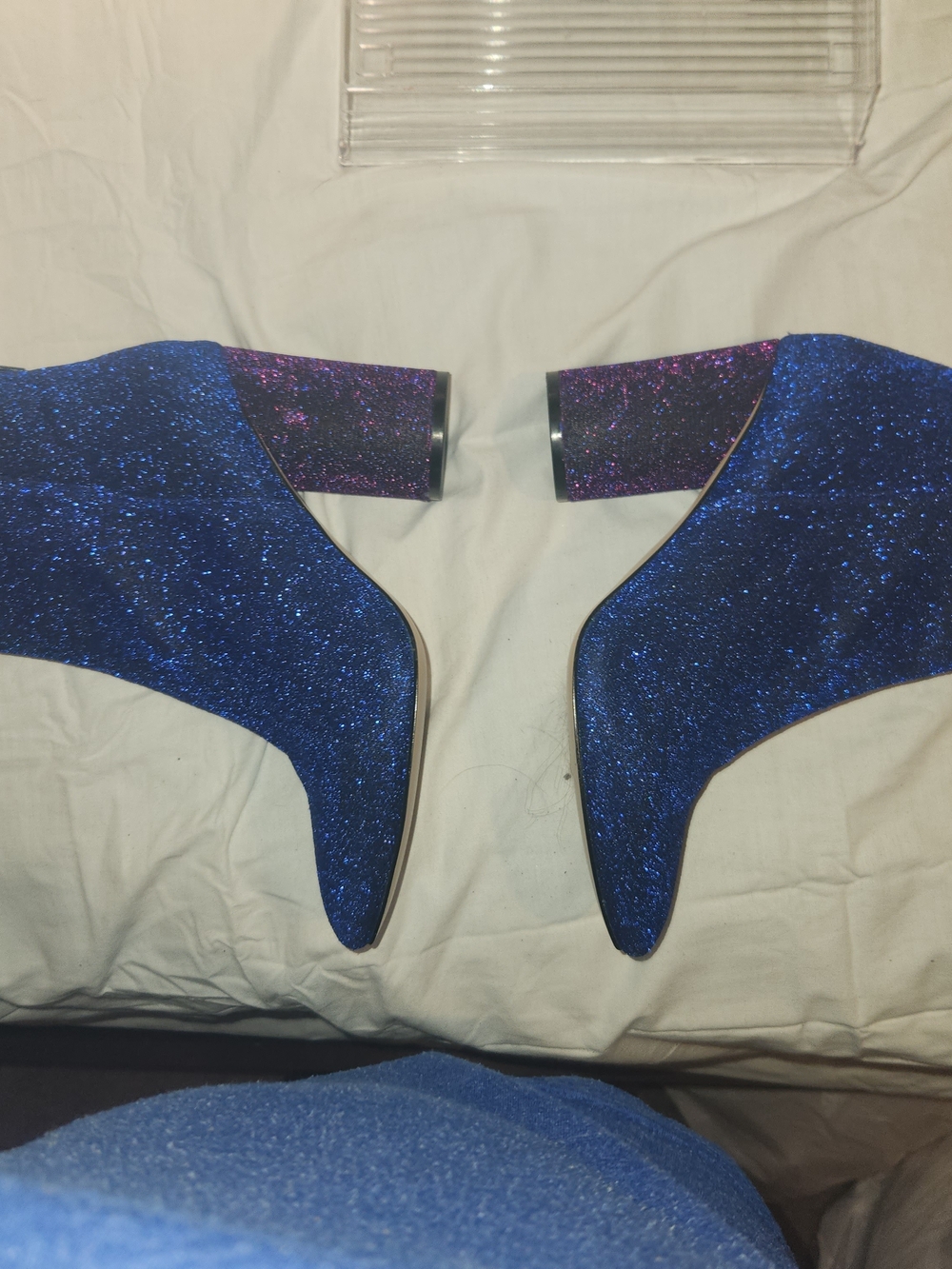 Katy Perry Collections Sparkle Royal Blue Ankle Boots - Picture 2 of 7